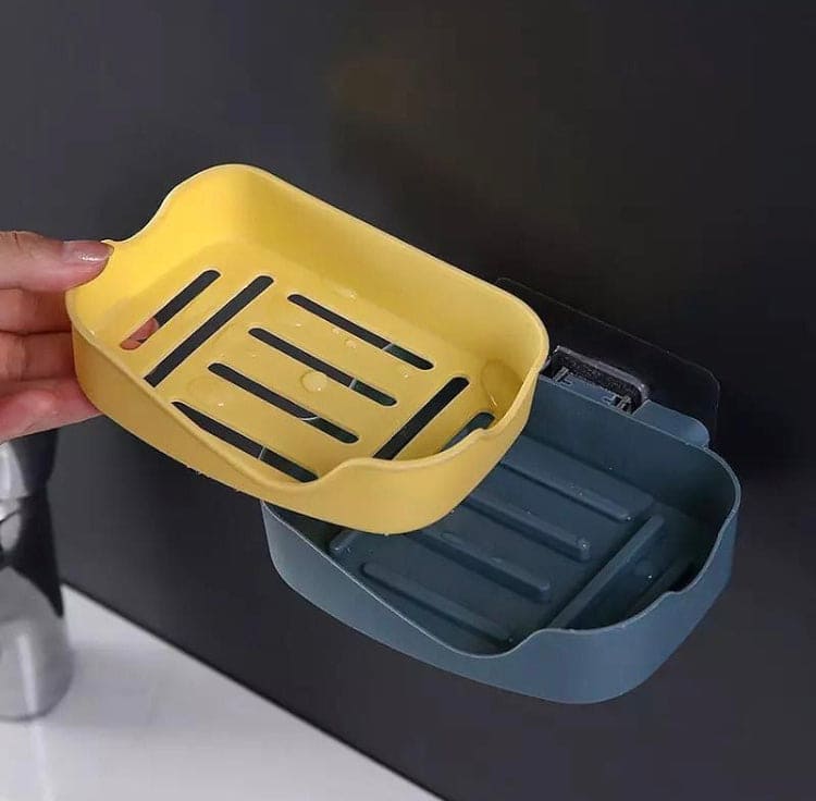 Self Adhesive Double Layer Soap Holder, Bathroom Wall Hanging Soap Box Self Adhesive Double Layer Soap Holder, Bathroom Wall Hanging Soap Box